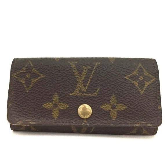 964116O Louis Vuitton Key Case Multicles 4 Ring Brown Monogram - Picture 1 of 9